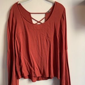 Charlotte Russe size S burnt orange blouse